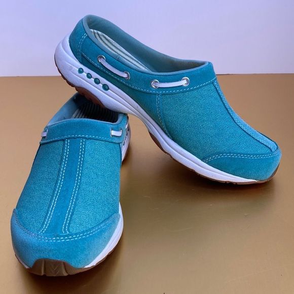 Easy Spirit Shoes Clogs Travelport Round Toe Clogs Slip On Shoes - Picture 1 of 10